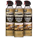 Spectracide Terminate Termite Killing Foam 16 Oz, Indoor &amp; Outdoor, 3 Pack | Formula Expands Into Cracks &amp; Crevices, Kills Subterranean, Drywood &amp; Dampwood Termites on Contact, For Spot Treatment Use