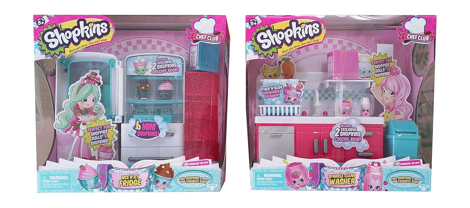 Shopkins Paquete de 2 Chef Club NiceNIcy Juego de lavadoras para ...