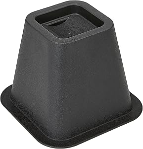 Simplify Bed Risers/Bed Lifters Wheel - Bedding Accessories for All Types of Furniture - Black - Pack of 4-3", 5" or 8"