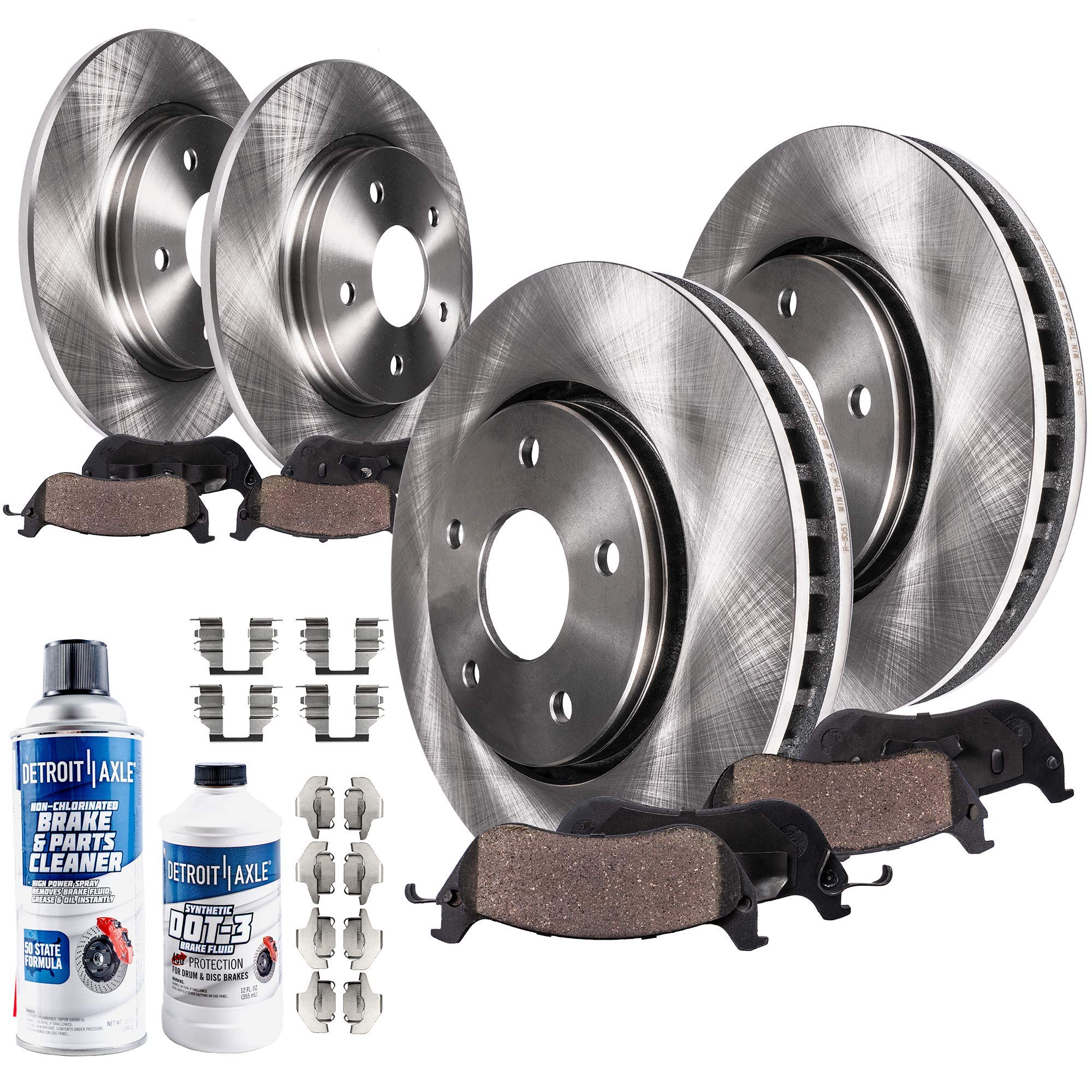 thumbnail image 2 of Front Brake Disc And Pad Kit – Ceramic, Fits 2004–2010 Toyota Sienna & 2005–2006 Camry, 5-Lug, 2-Wheel Set 2 of 3
