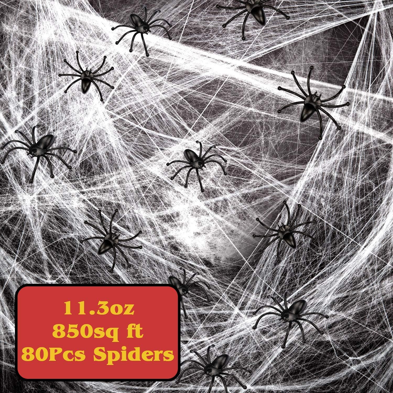 Amazon Com Sumille Spider Webs Halloween Decorations Super