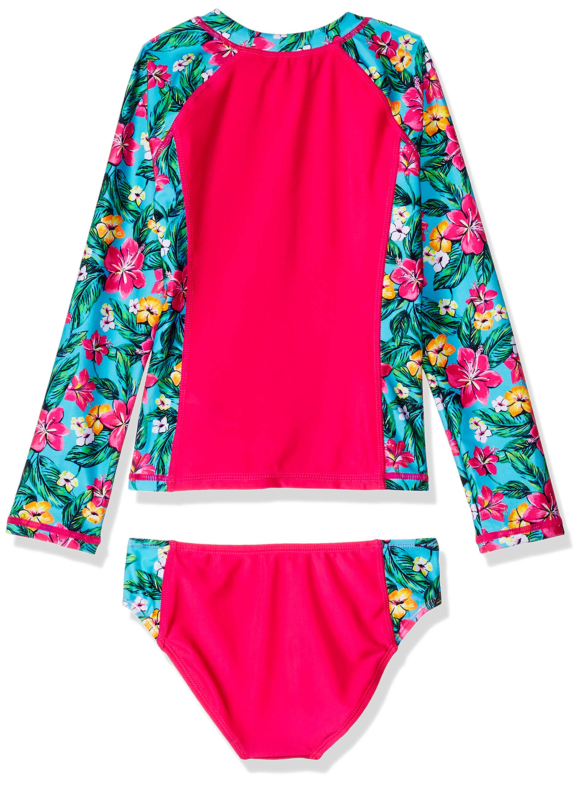 Nautica Girls' Rashguard Swim Suit Set Beachwear Central
