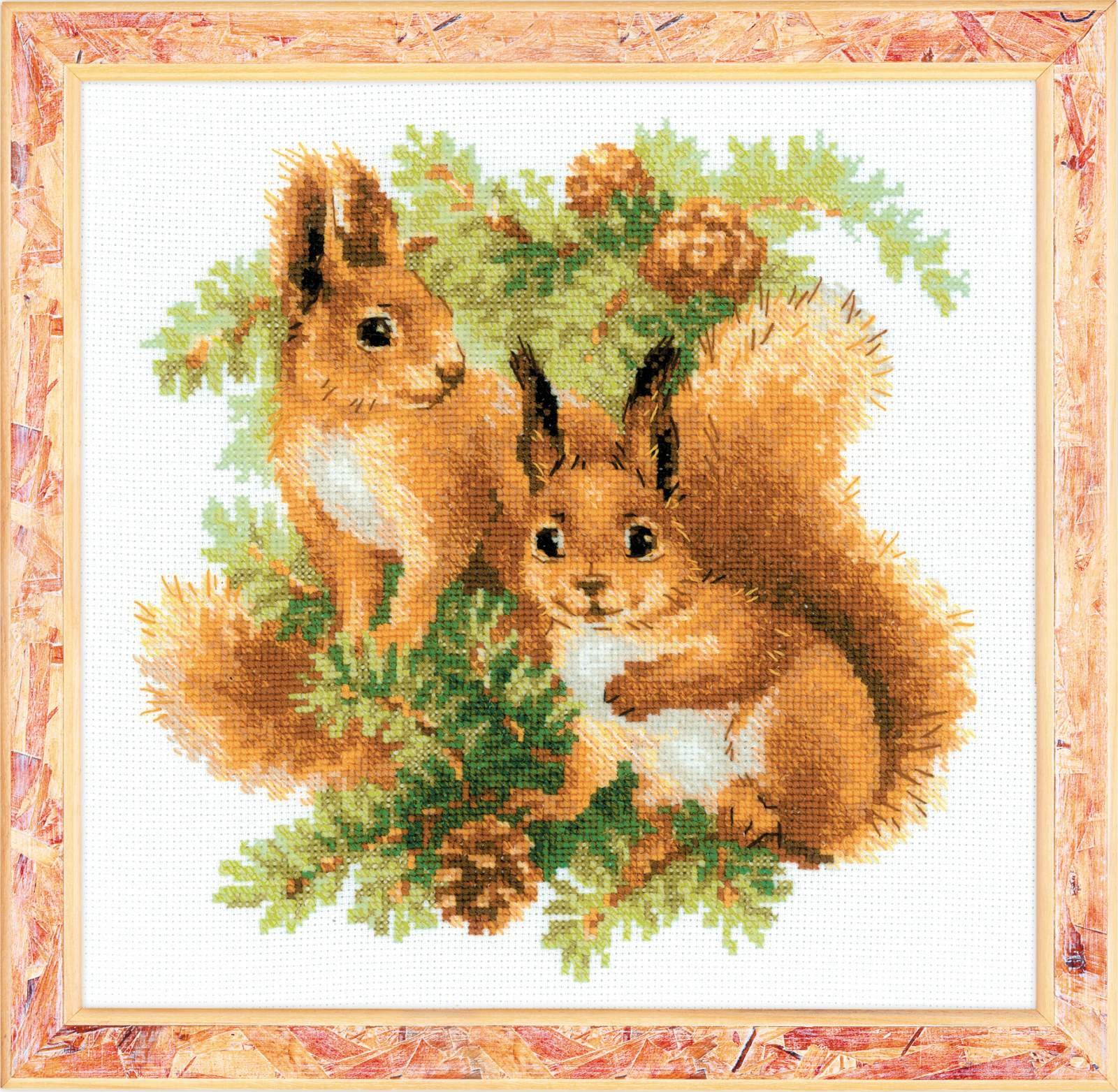 RIOLIS Cross Stitch Kit - 1491 - Squirrels