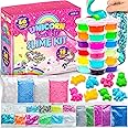 Original Stationery Unicorn Sparkle Slime Kit, 50-Piece Unicorn Slime Kit with 18pcs Pre-Made Slime, Awesome Gift Idea and Slime Kit for Girls 10-12