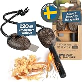 Light My Fire Flint Fire Starter Ferro Rod Survival Tool Army &mdash; Fire Steel Bushcraft Gear &mdash; Flint and Steel Magnesium Fire Starter Kit &mdash; 3/8&rdquo; 2-in-1 Fire Starters for Campfires &mdash; 12,000 Strikes