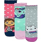 Gabby’s Dollhouse Socks 3 Pack | Mercat and Cakey Cat Girls Socks | Pack of 3 Cotton Socks | 3pk Multicolored Kids Socks | Si