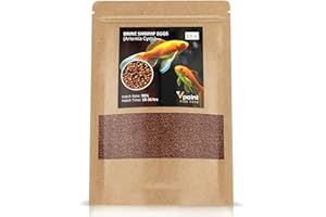 VPoint Brine Shrimp Eggs – Artemia Cysts of 90% Hatch Rate – Aquatic Foods Baby & Fry Foods - Great Live Fish Food for Freshwater Fish, Saltwater Fish, Fry, etc. (0.5 oz)