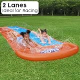 Bestway H20GO Double Lane Slip and Slide with Sprinklers and Drench Pool view 3