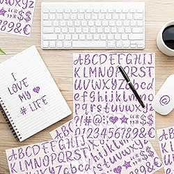 648 PCS Letter Stickers Glitter Alphabet Stickers