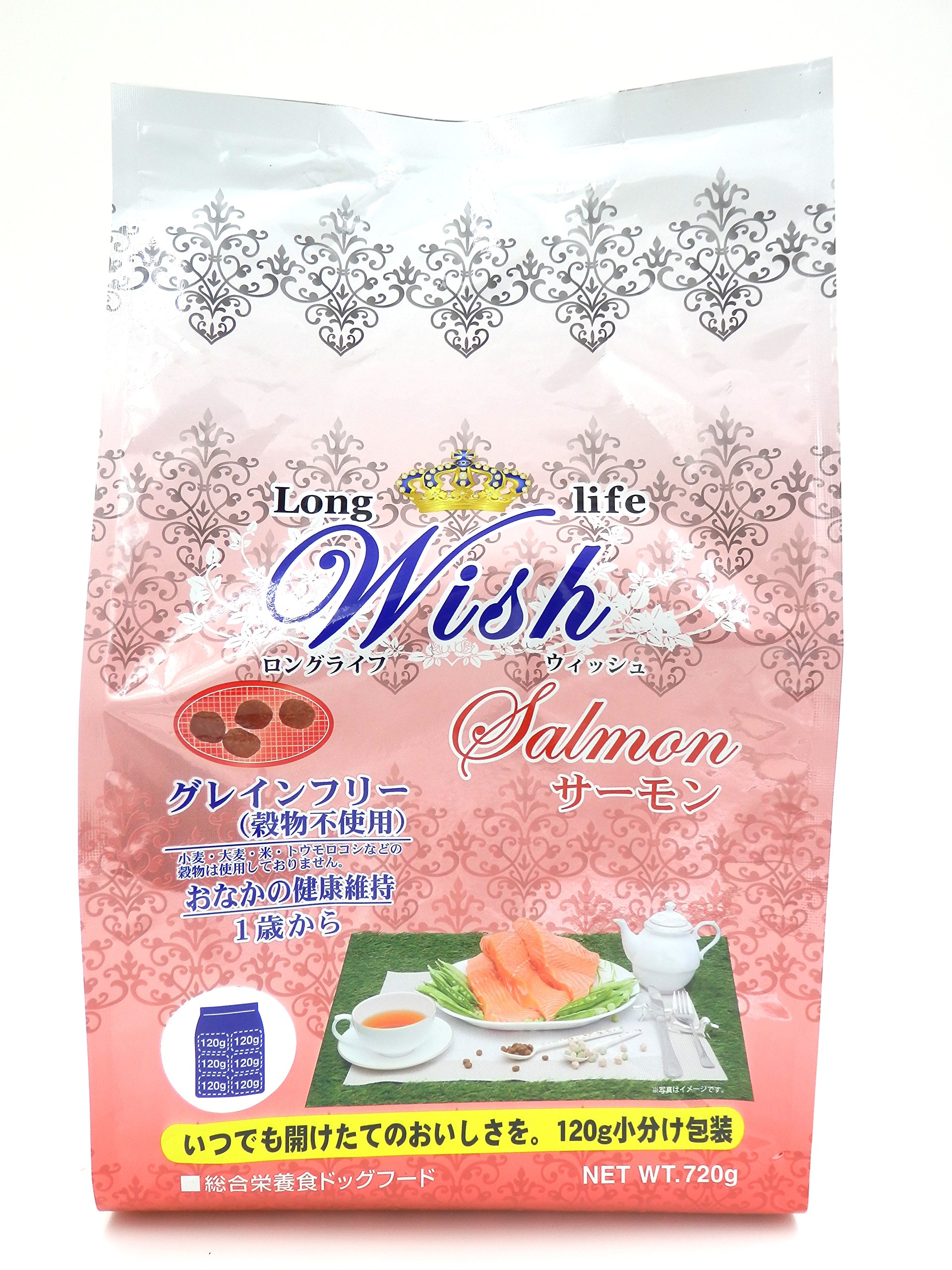 ウィッシュ ドッグフード Wish サーモン おなかの健康維持 1歳から 720グラム (x 1)商品画像
