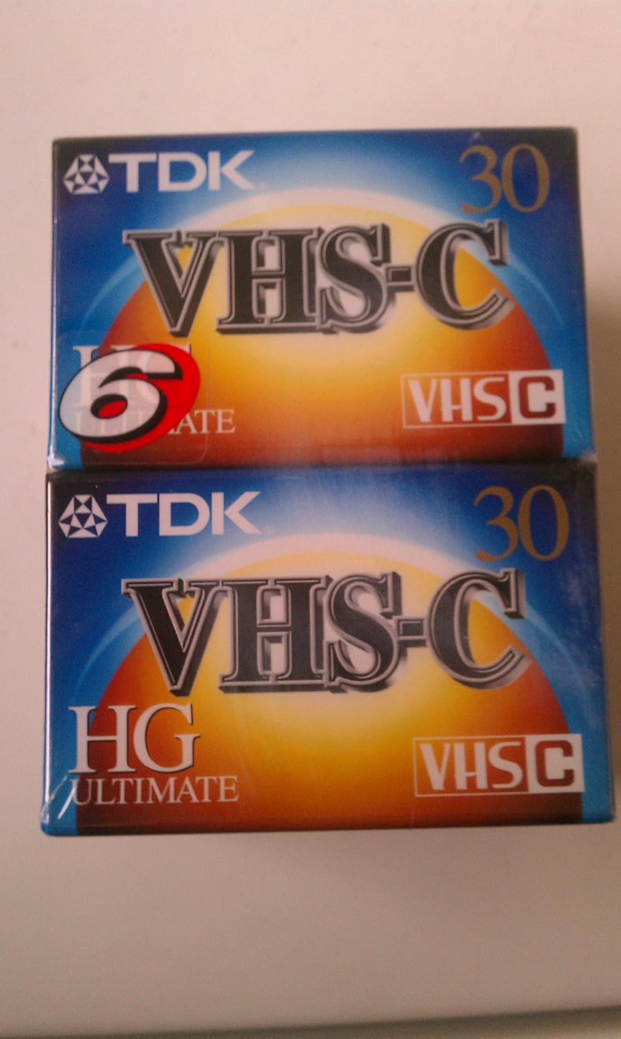 Tdk 6 Pack Of 30 Minute Vhs C Camcorder Tapes Tc 30hg Data Cartridges Blank Media Select From The Newest Brands Like Www Klevering Com