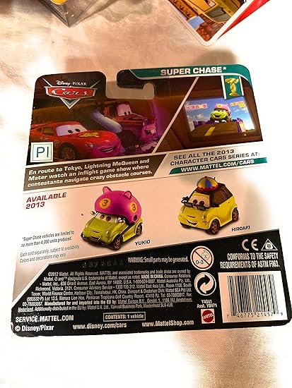 disney cars super chase list