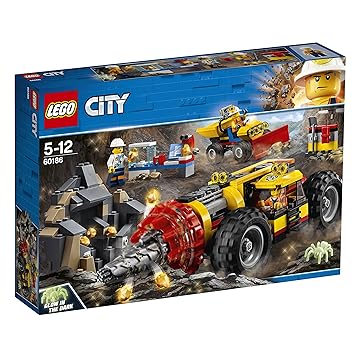 Buy LEGO City Mining Heavy Driller Building Blocks for Kids 5 to 12 Years ( 294 Pcs) 60186 Online at Low Prices in India - Amazon.in