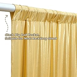 Outpain 30x12ft Gold Sequin Backdrop Curtains