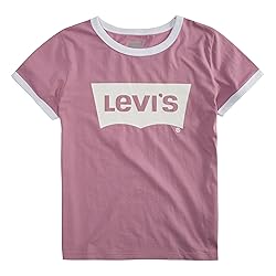 Levi's Girls Classic Batwing T-Shirt, Orchid, 2T