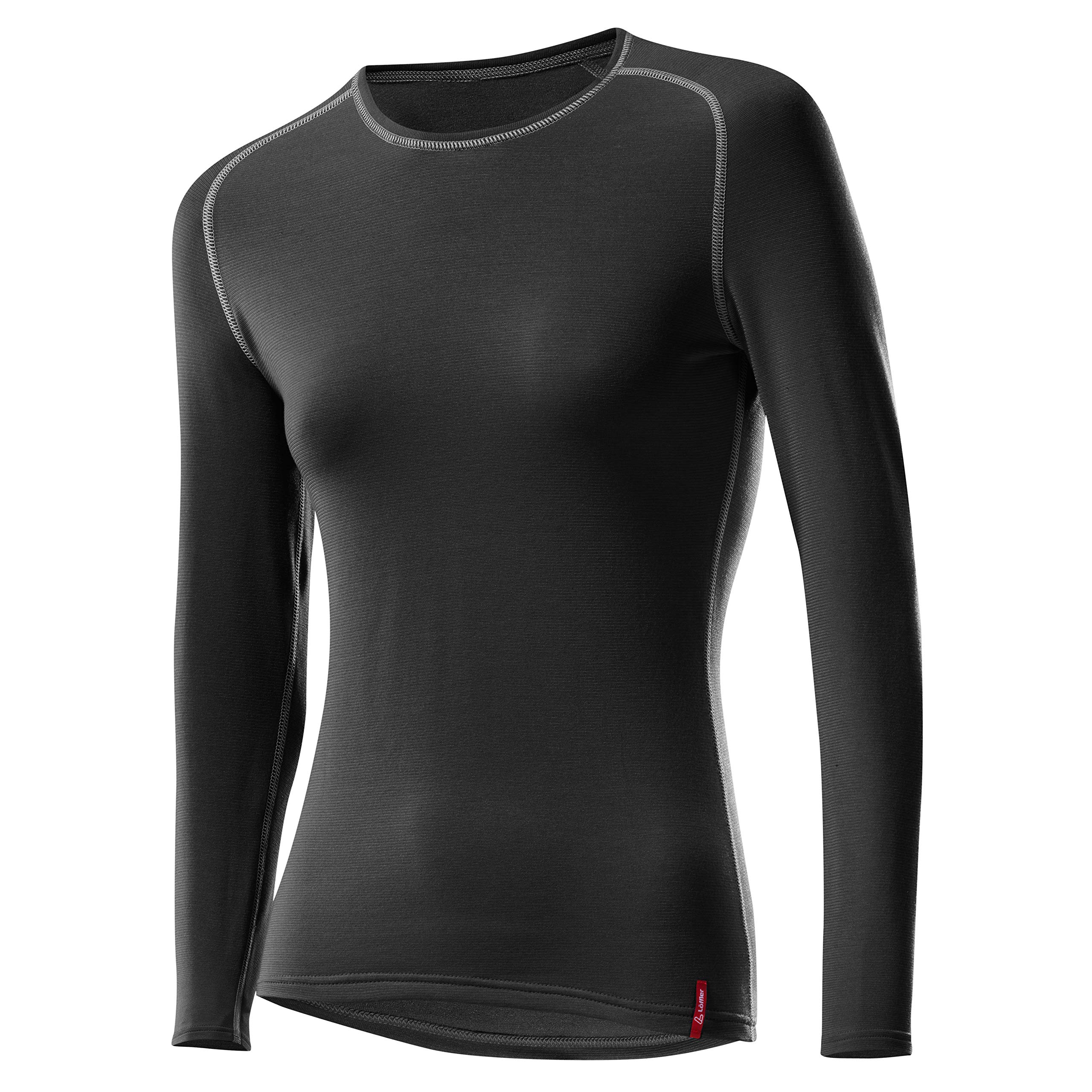 LÖFFLER Functional Underwear Womens Long Sleeve Transtex Warm Shirt - 42, Black
