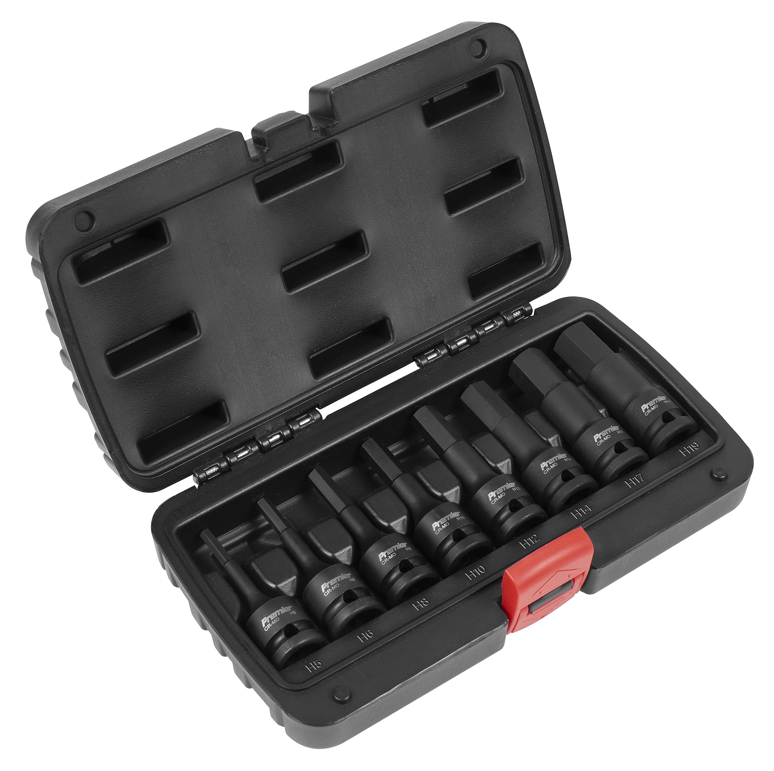 Sealey Ak5601 Impact Hex Key Set 8Pc 1/2Sq Drive