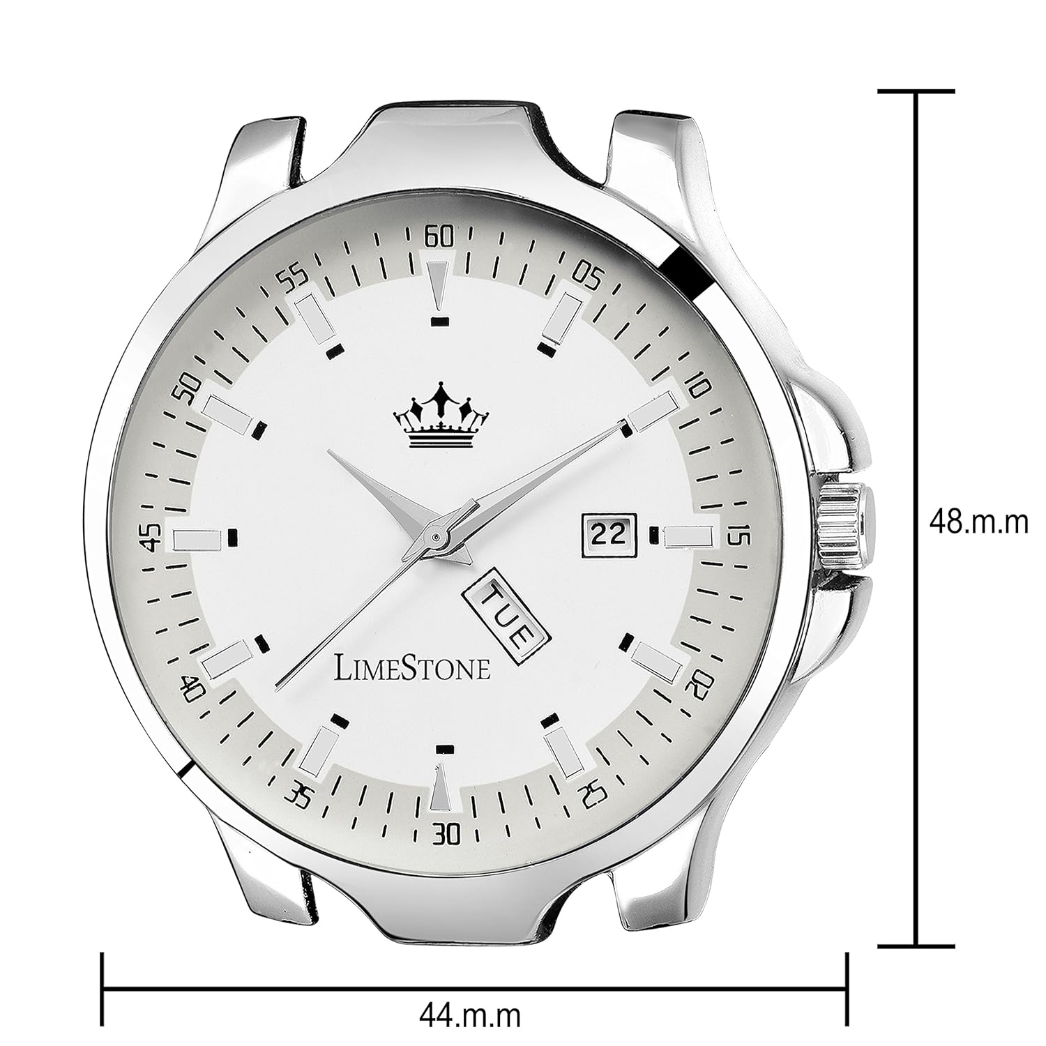 limestone analogue white dial men's & boy's watch - ls2707