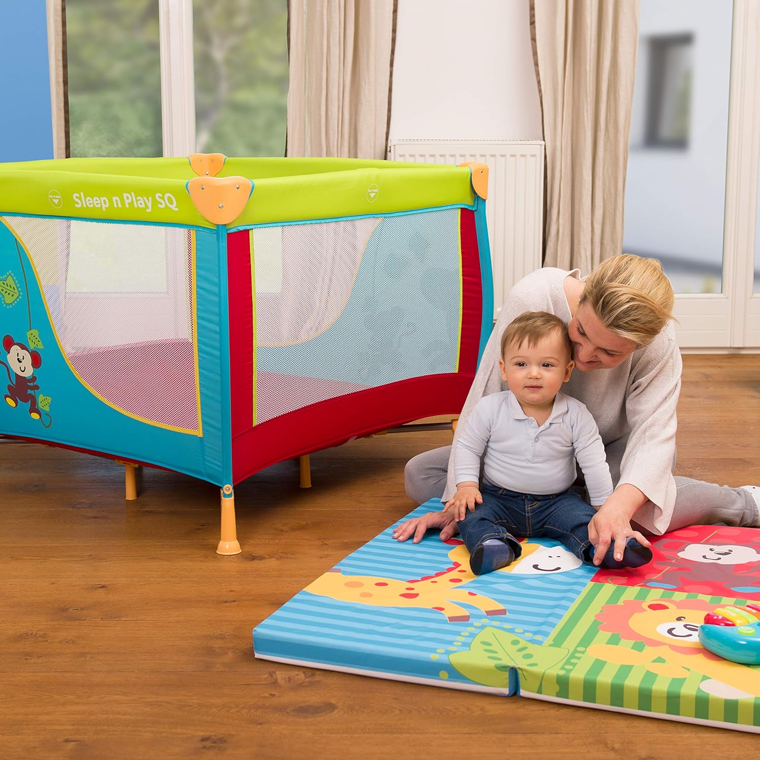 Sac De Transport Inclus Tapid D Eveil Materiaux Respirants Matelas Pliant En 2 Parties Beige Matelas Pour Parc 90 X 90 Cm Epaisseur 6 Cm Hauck Sleeper Sq Rangement Et Organisation Rangement Pour