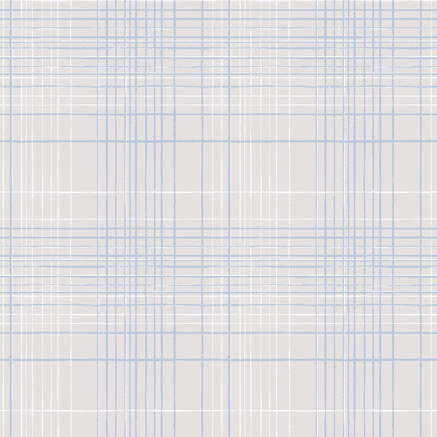 Galerie G23335 Deauville 2, Grid Design Wallpaper, Sky/Navy Blue, 10m x 53cm, Grey