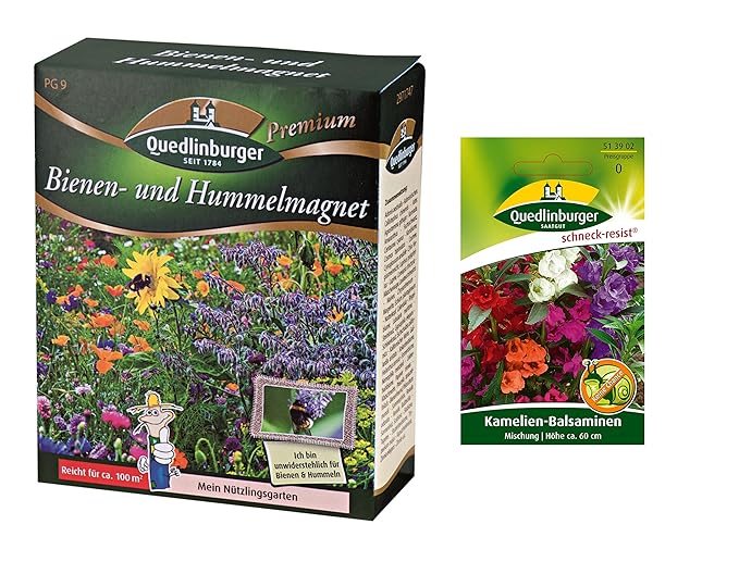 Quedlinburger Bienen- und Hummelmagnet + Kamelien-Balsamine Mischung