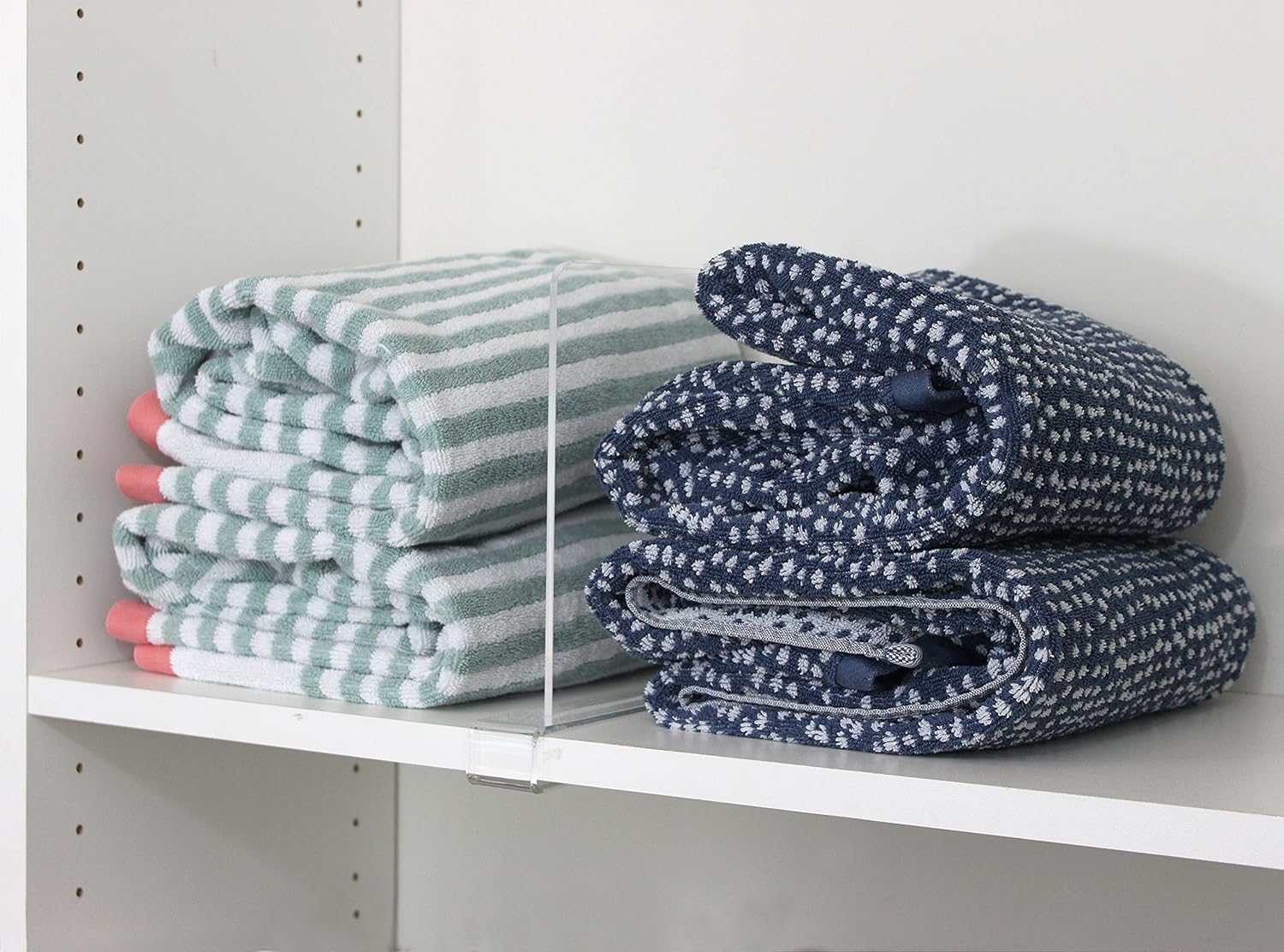 Clear Acrylic Shelf Dividers for Closets, Wood Shelves, Kitchen