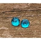 Recycled Vintage Mason Jar Simple Post Earrings