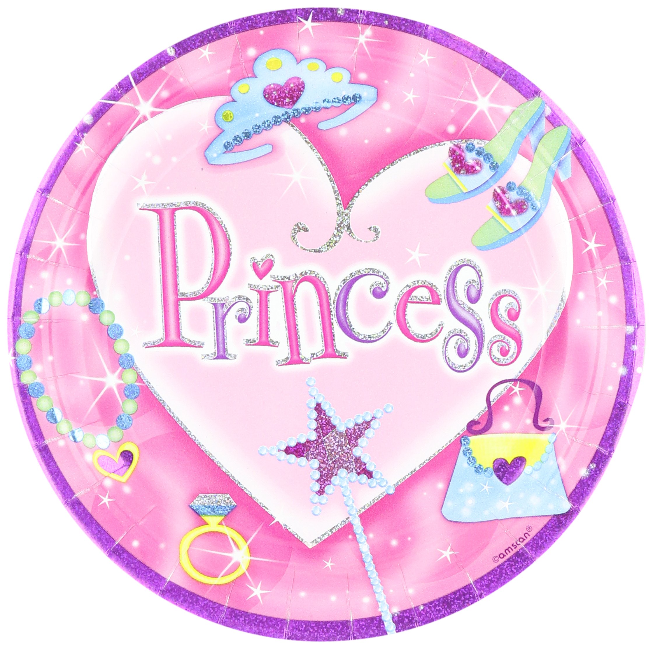 Amscan Princess Prismatic Plate