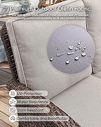 HUMMUH 5-Piece Patio Furniture Set with Fire