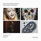 Hemway Holographic Black Glitter Shaker 130g Fine Resin Epoxy Craft view 6