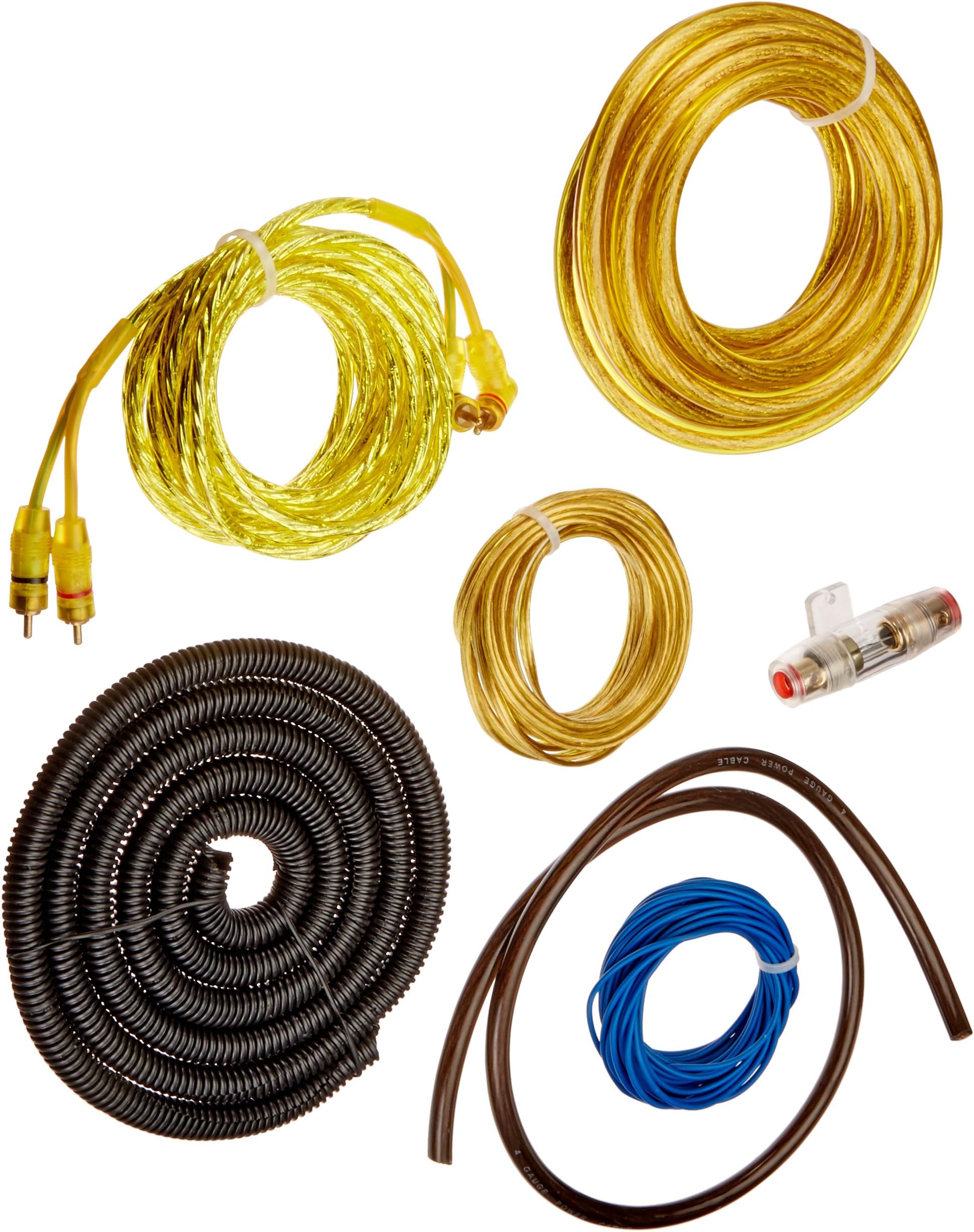 Mk Audio 4GK 1600 Watt 4 Gauge Amplifier Complete Hookup Installation Kit