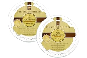 Mrs. Anderson's Baking Pie Crust Protector Shield, Fits 9.5 and 10-Inch Plates, Set of 2