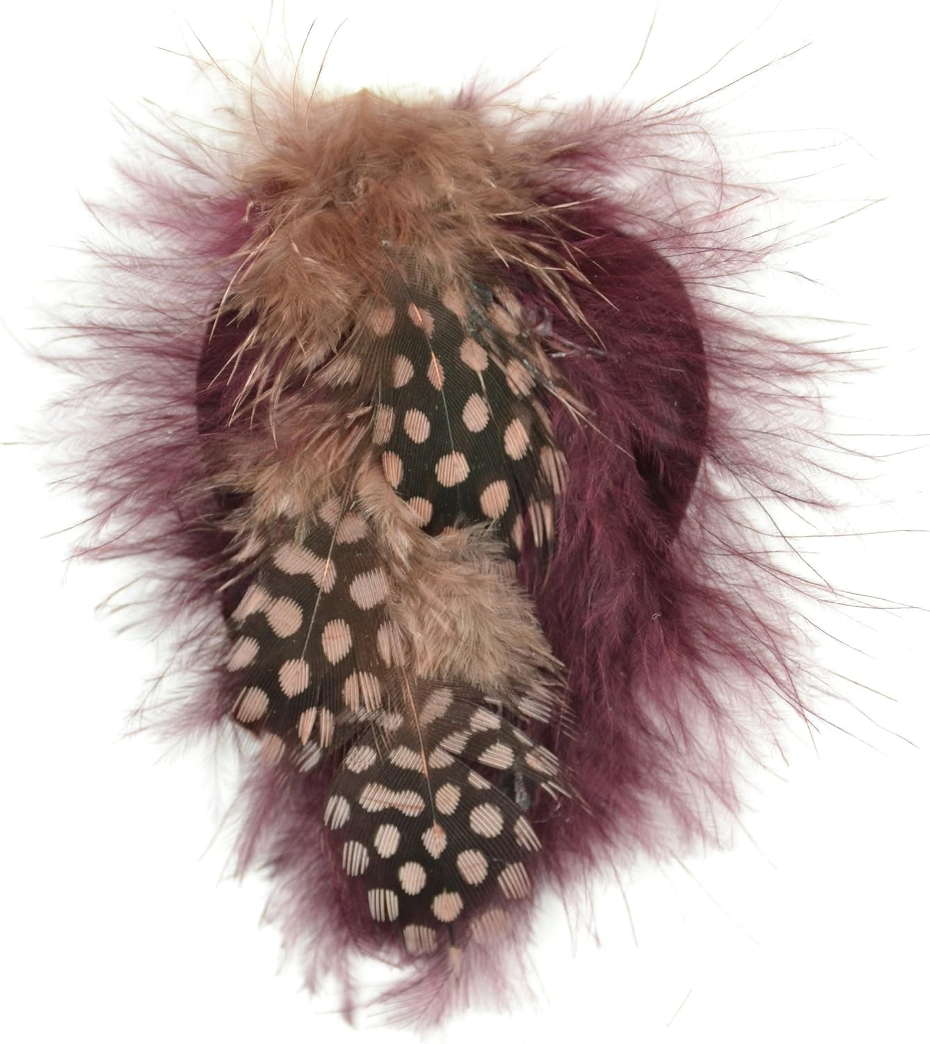 Touch of Nature Petite Feather Pad, 4.25 by 4Inch, Merlot/Apricot