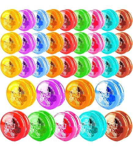 Lot De 15 Yo-Yo LED Pour Débutants – Plastique Réactif Avec Retour Automatique – Cadeau Anniversaire Enfant – Couleurs Aléatoires