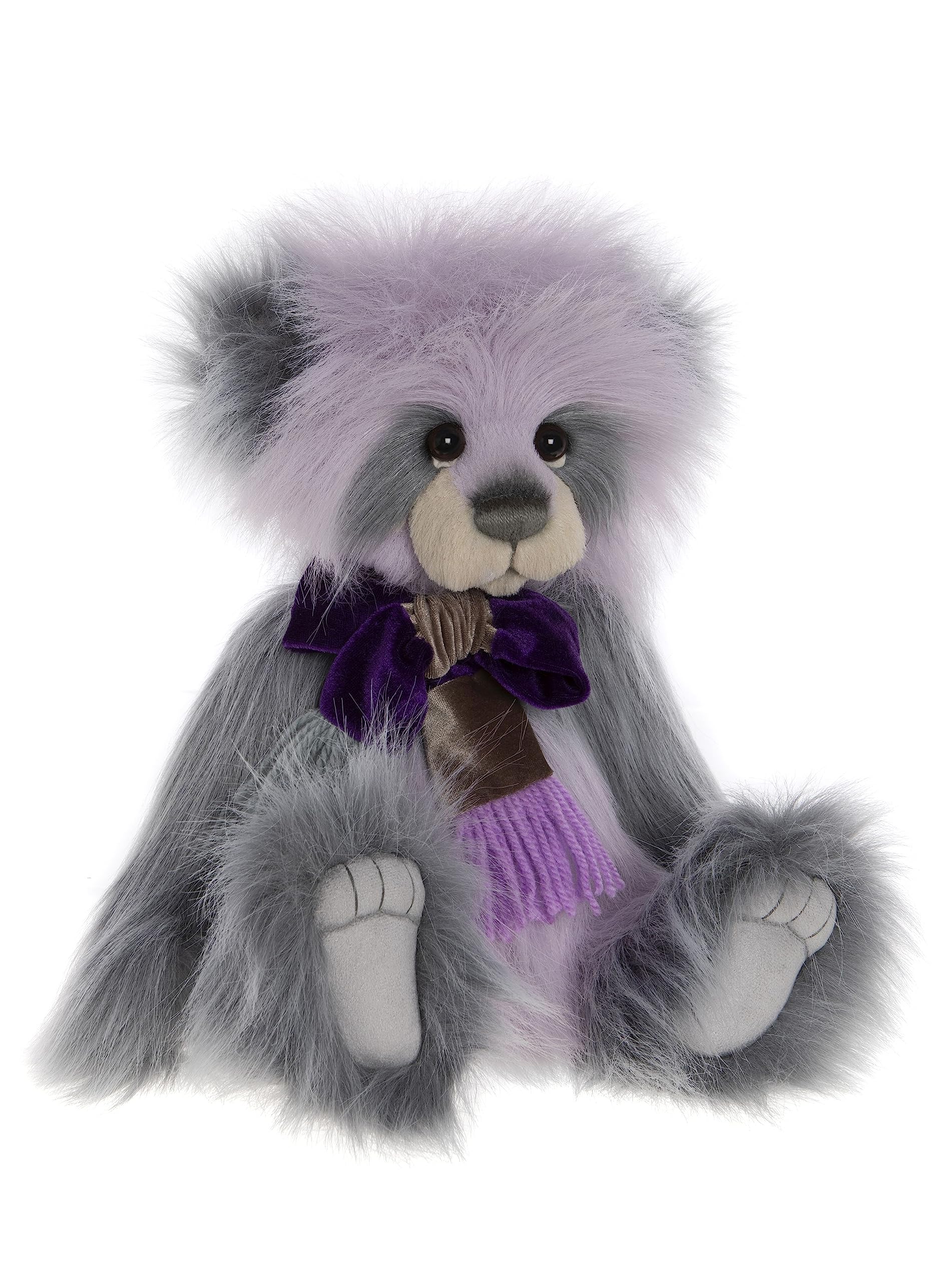 Charlie Bears Dana | 2023 Teddy Bear Long Plush Fur Purple Cute