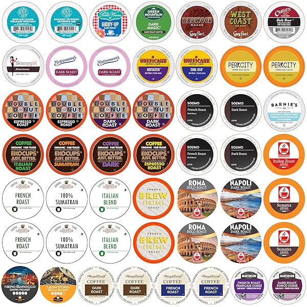 CRAZY CUPS PERFECT SAMPLERS DARK ROAST COFFEE PODS...