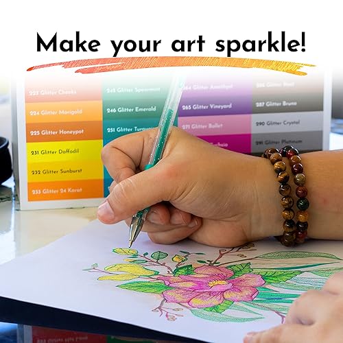 ColorIt Gel Pens for Adult Coloring – 96 Pack with 48 Premium Gel - Main Image