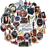 Star Trek The Next Generation 50 Sticker Pack &ndash; Waterproof Vinyl Decals | Officially Licensed Star Trek Stickers &ndash; Great for Water Bottles, Skateboards, Luggage, Laptops, Bumpers &amp; Cars