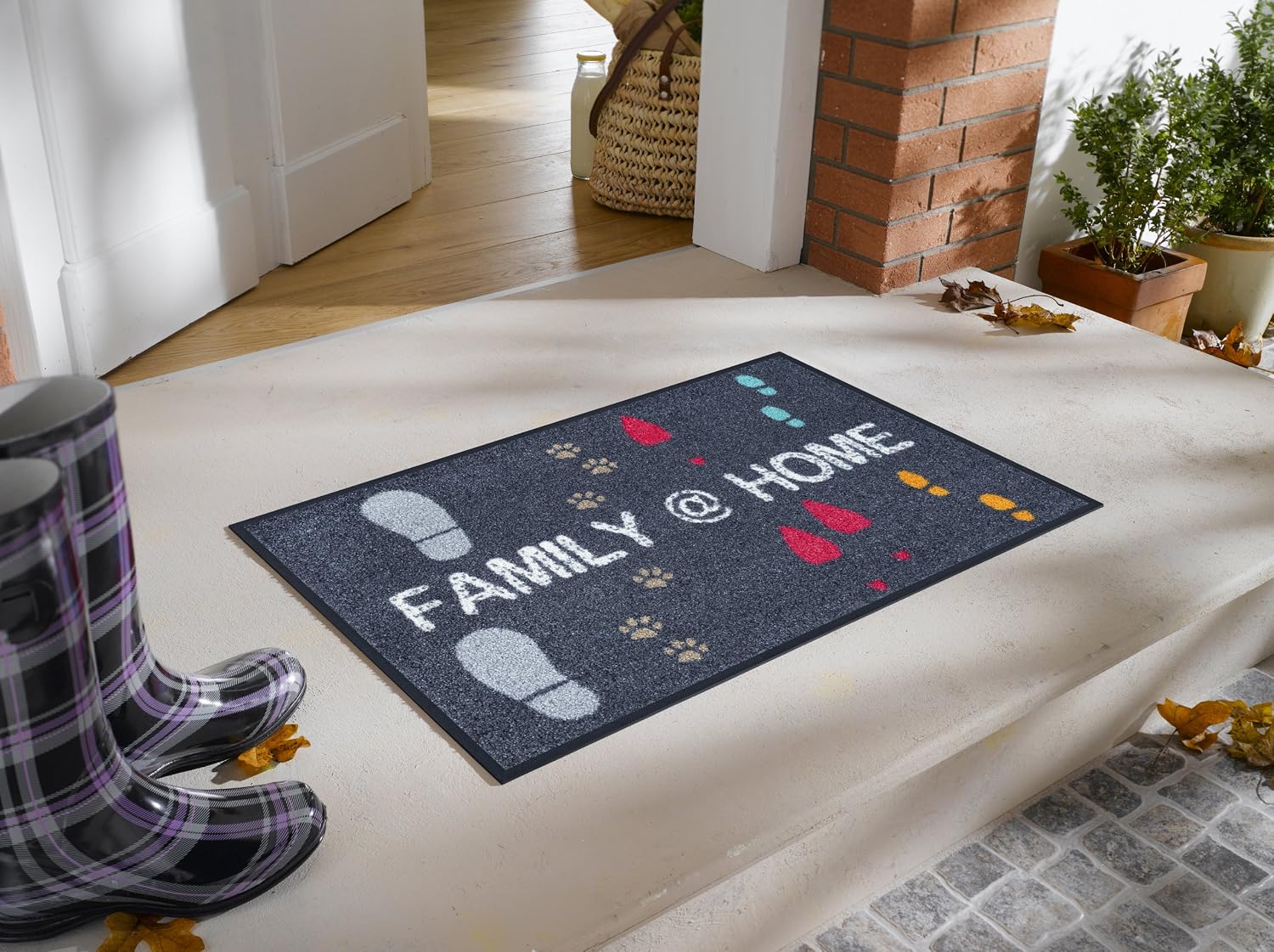wash+dry Family at Home 060079 Floor Mat 50 x 75 cm, 50 x 75 cm (Rectangular) - Image 3
