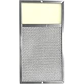 Air Filter Factory Grease Light Lens Filter R610027 Replacement For Broan Range Hood Rangeaire 610027 Kitchen Grease Exhaust Fan Filter 7-5/8" X 14-1/8" X 3/8"