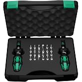 Wera Kraftform Torque Screwdriver Set, 0.3-3.0 Nm, Rapidaptor, 26 Pc | Two Screwdrivers, &plusmn;6% Accuracy per DIN EN ISO 6789, Unlimited Loosening Torque, TORX Plus &amp; Hex-Plus Bits, Stable Case