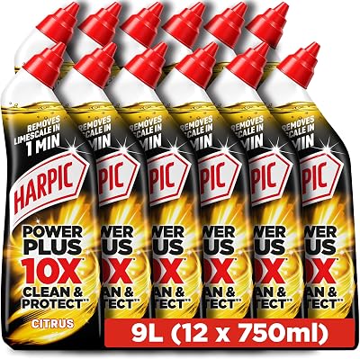 Harpic Power Plus Toilet Cleaning Gel Citrus 750ml 12x750ml 9.0L