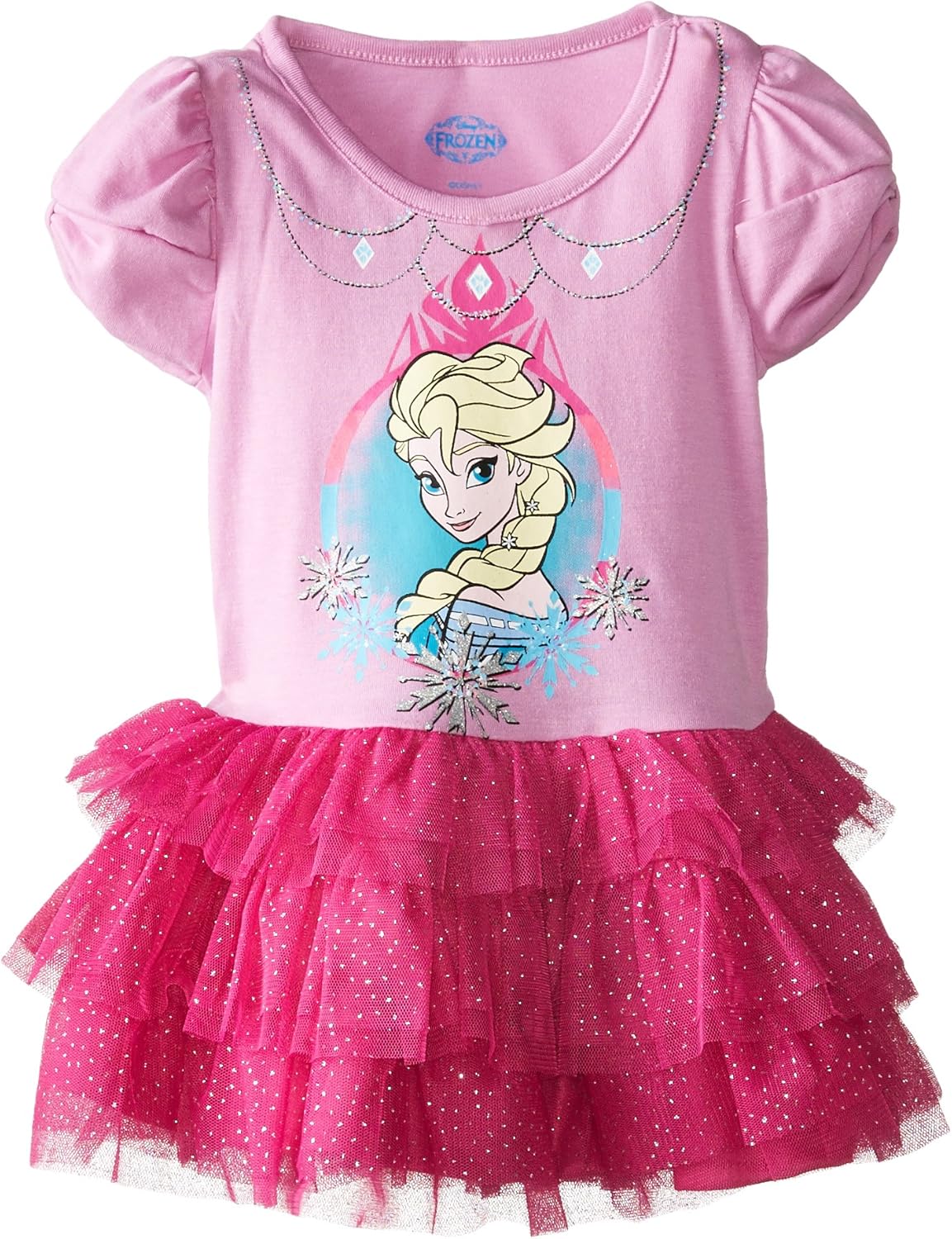 Disney Little Girls' Elsa Dress, Purple, 3T Clothing