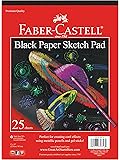 Faber-Castell Black Paper Pad 9" X 12" 25 sheets