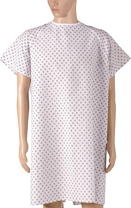 Amazon Com Dmi Patient Unisex Comfortable Hospital Gowns With