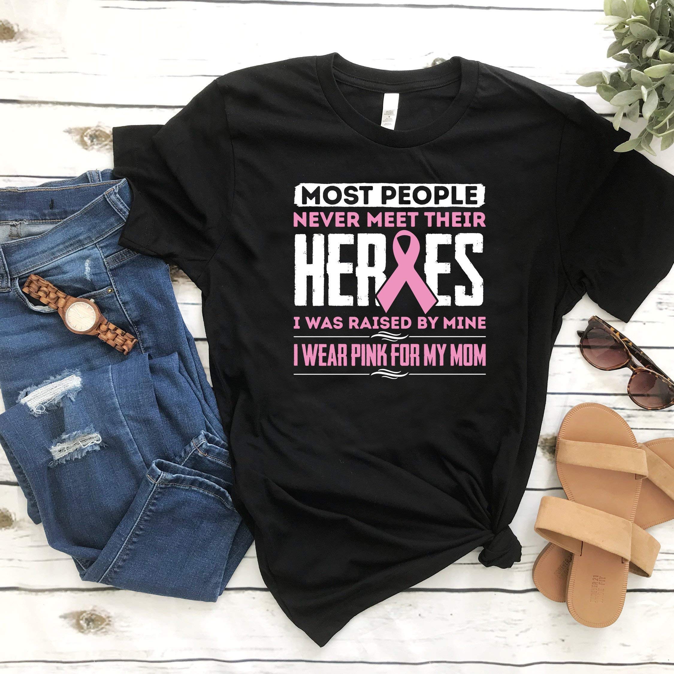 Breast Cancer Awareness I Wear Pink For My Mom Inspirational Believe For Worker Social, Br
