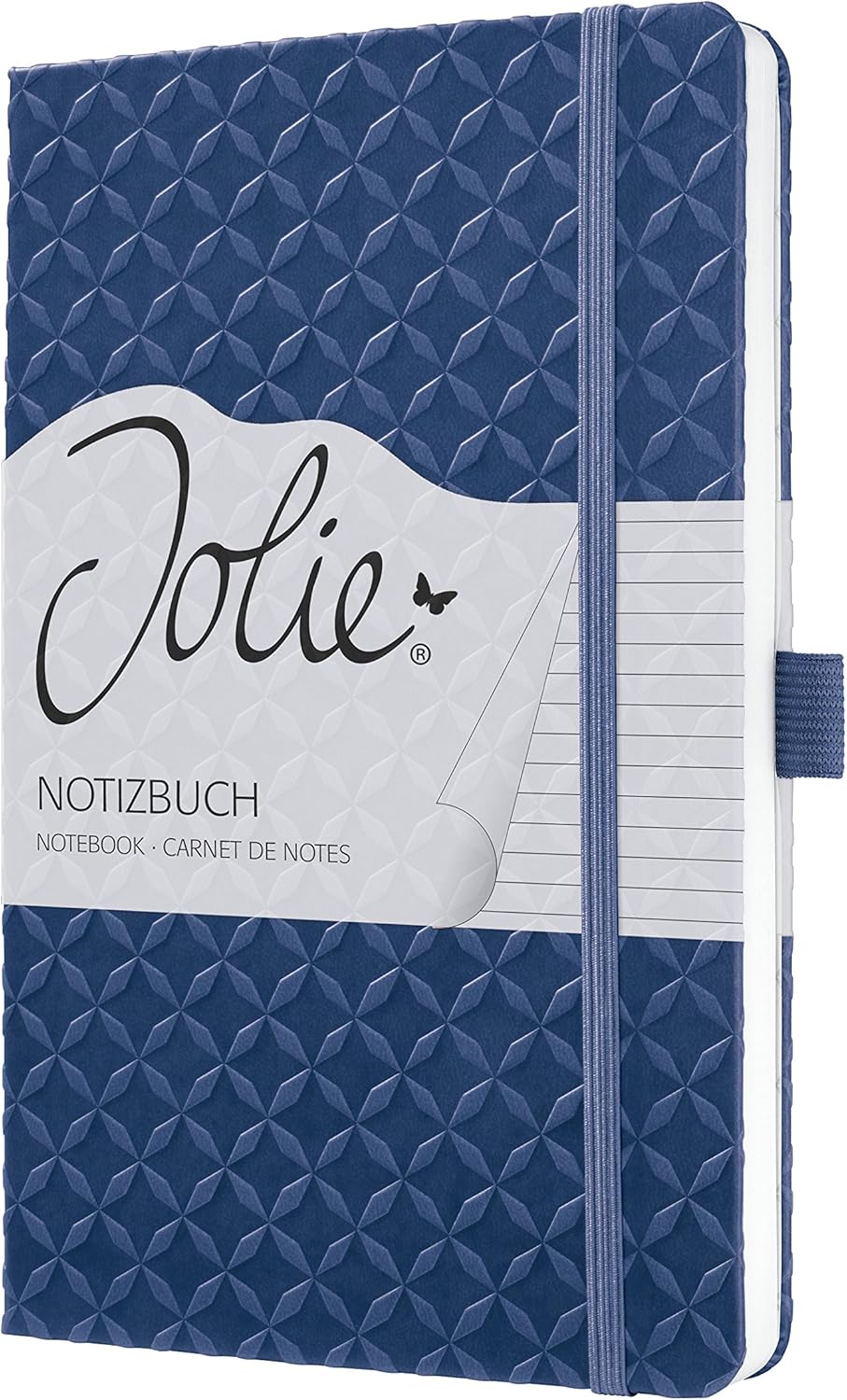 SIGEL JN101 Notebook Jolie, approx. A5, lined, hardcover, design indigo Blue, dark blue, approx. A5 (13,5 x 20,3 cm) - Image 3