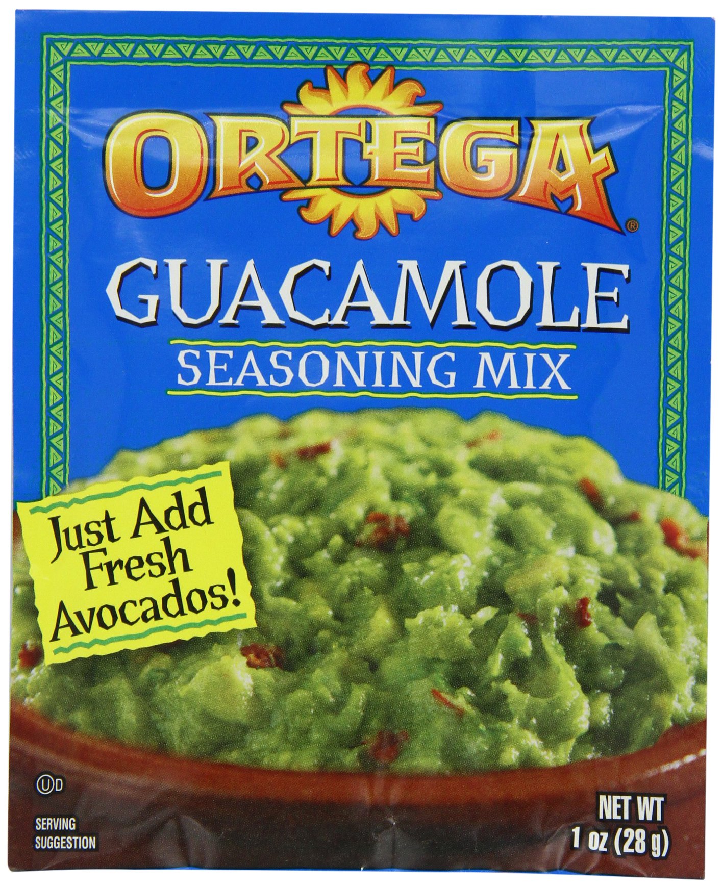 Concord Foods Mild Guacamole Dip Mix (Pack of 4) 1.1 oz Packets