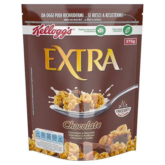 Kellogs Extra - Crujiente Granola de Avena con Chocolate - 375 g: Amazon.es: Amazon Pantry