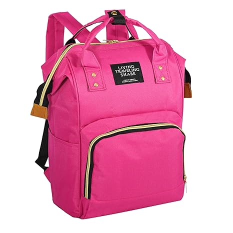 dark pink backpack